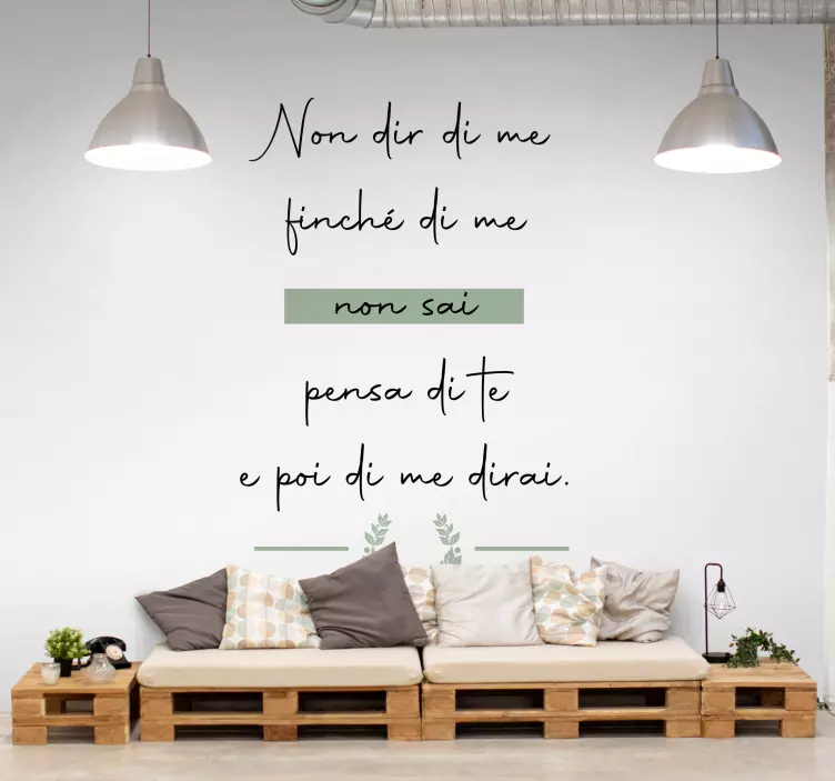 Adesivo frase letteratura Dante Alighieri - TenStickers