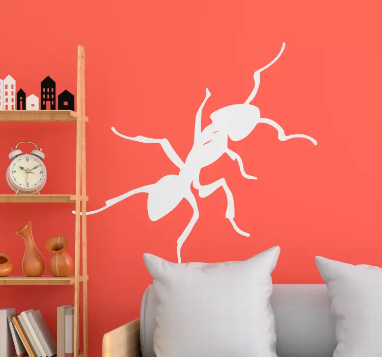 Stencil insetto silhouette creativa di formica - TenStickers