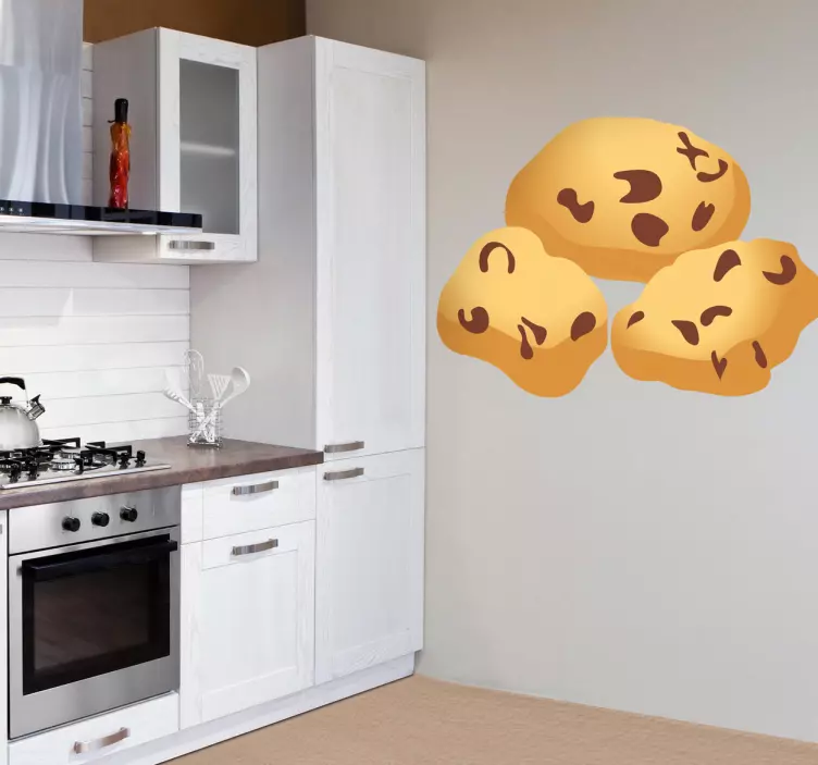 Adesivo muro biscotti gocciole - TenStickers