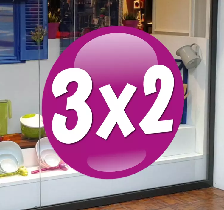 Adesivo muro bolla promozione - TenStickers