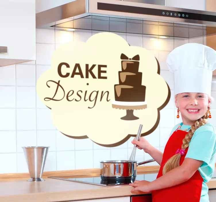 Adesivo muro cake design - TenStickers