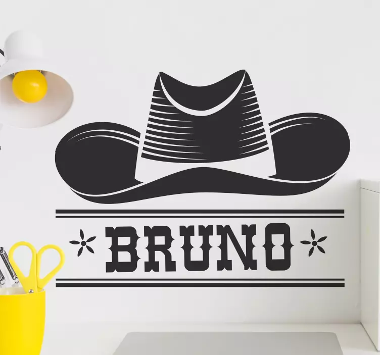 Adesivo murale Cappello da cowboy - TenStickers