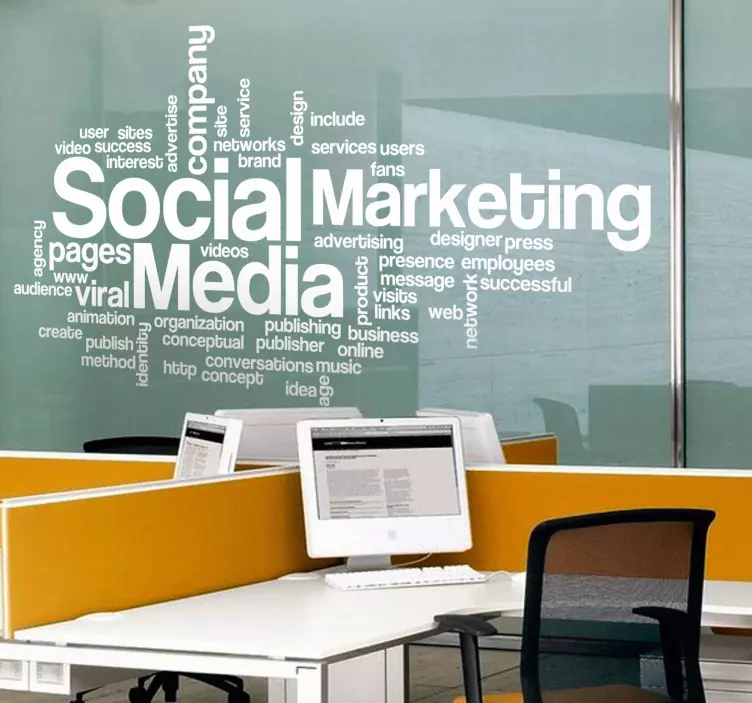 Adesivo muro concetti business - TenStickers