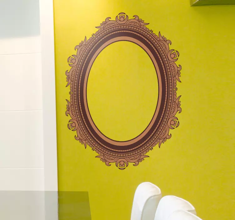 Adesivo muro dettagli cornice - TenStickers