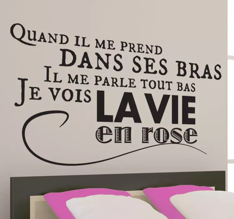 Adesivo muro Edith Piaf - TenStickers