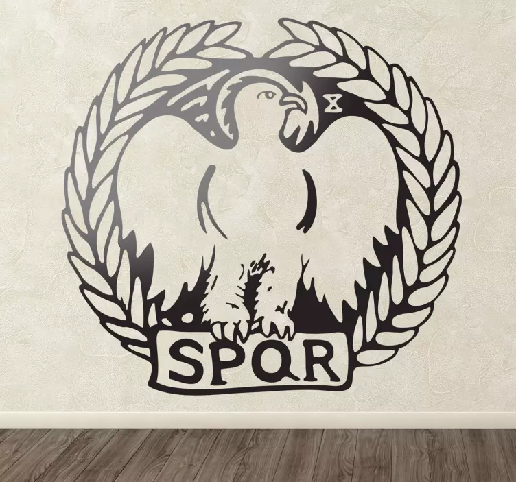 Adesivo muro logo legione romana - TenStickers