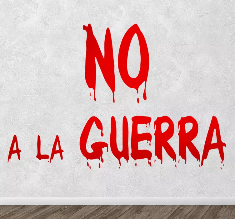 Adesivo muro no a la guerra - TenStickers