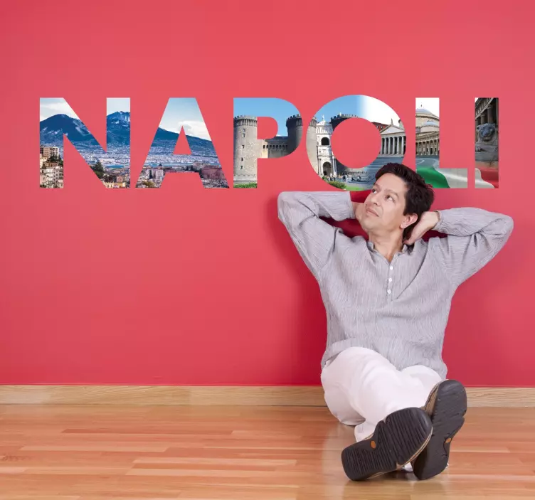 Adesivo muro scritta Napoli - TenStickers