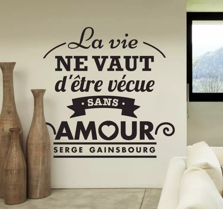 Adesivo muro Serge Gainsbourg - TenStickers