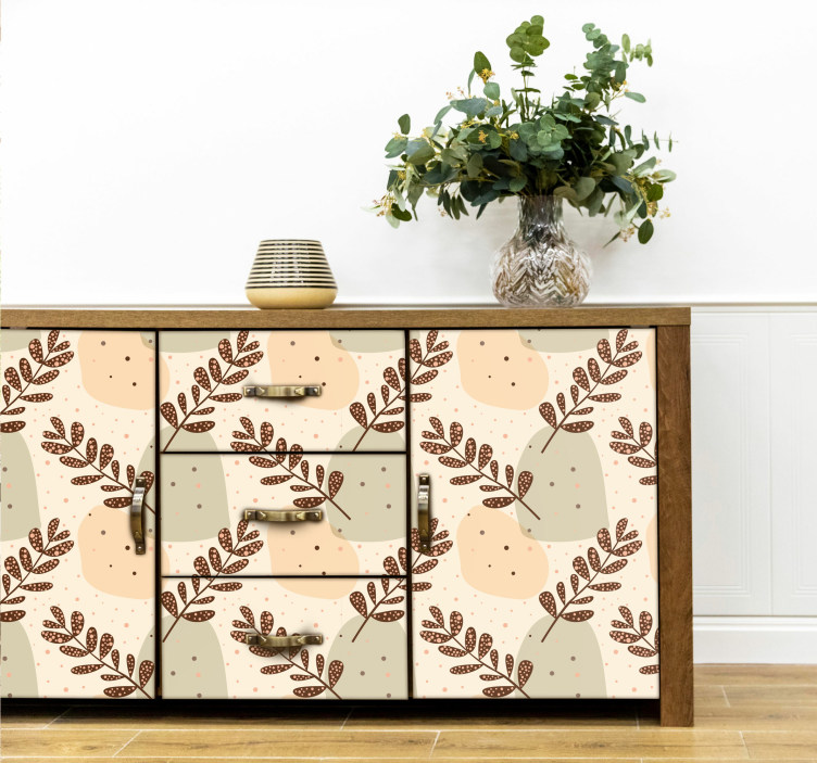 Pellicola adesiva per mobili pattern floreale - TenStickers