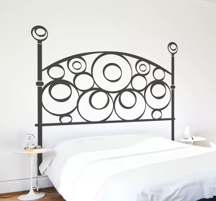 Adesivo testiera fantasia astratta - TenStickers