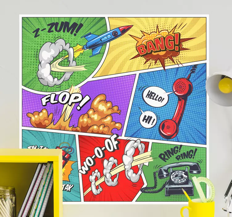 Adesivo vintage Pop art - TenStickers