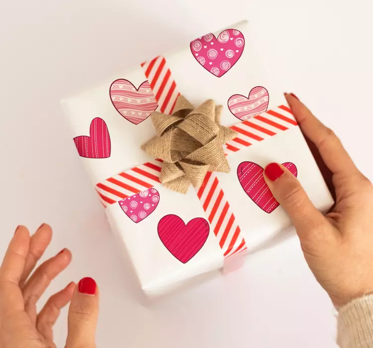 Sticker adesivi con cuori di diversi colori - TenStickers