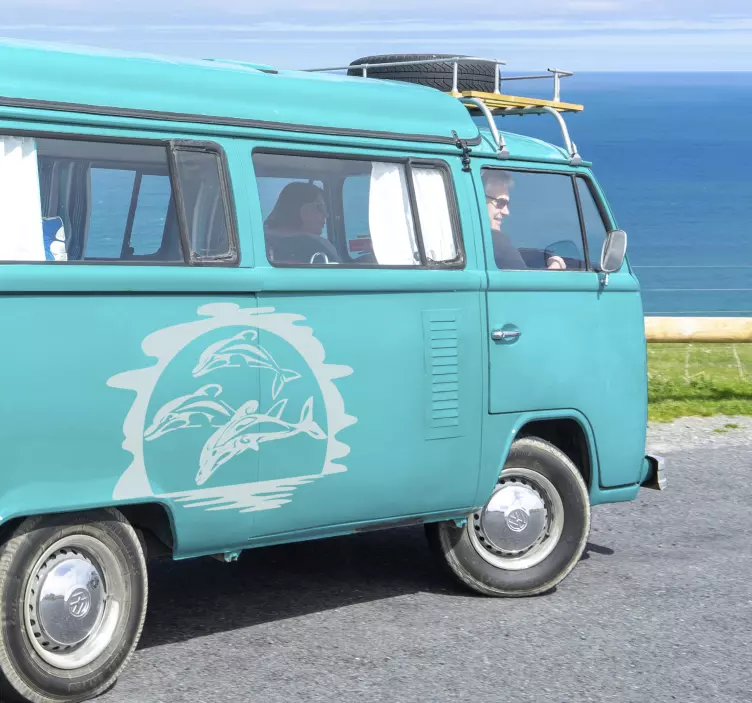 Sticker adesivo con i delfini - TenStickers