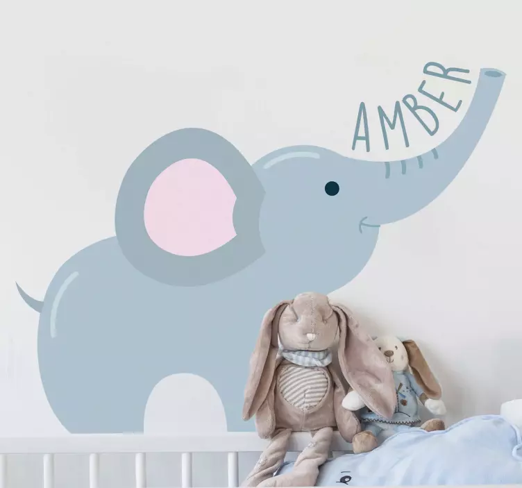Sticker elefante personalizzabile - TenStickers