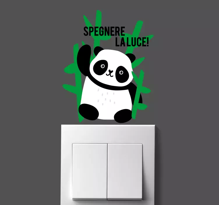 Sticker animale selvatico panda - TenStickers