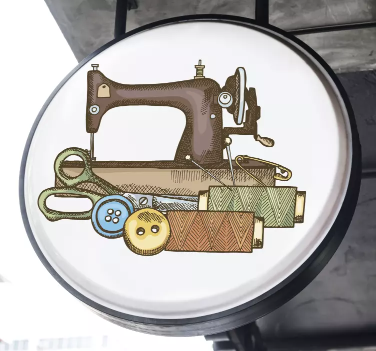 Sticker artistico per insegna con kit di cucito - TenStickers