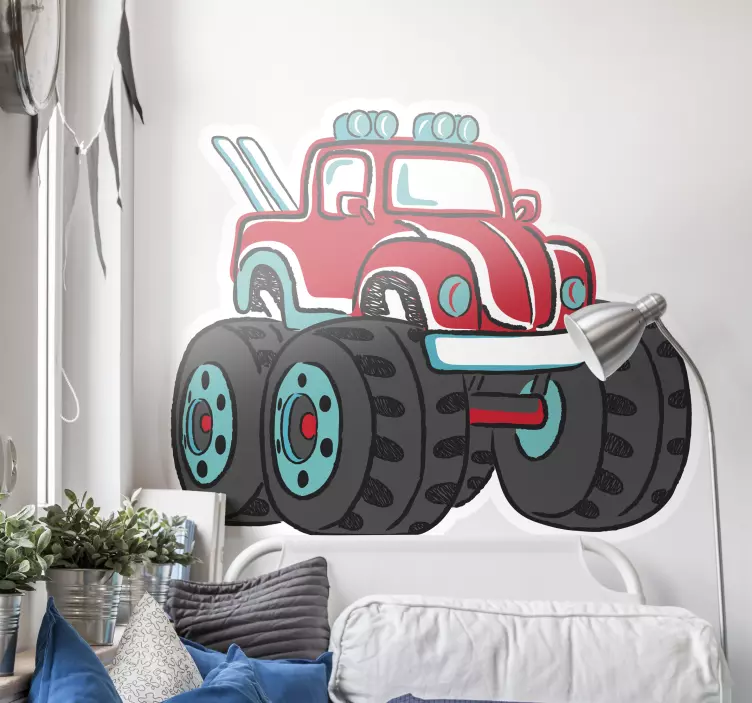 Adesivo di auto monster truck - TenStickers