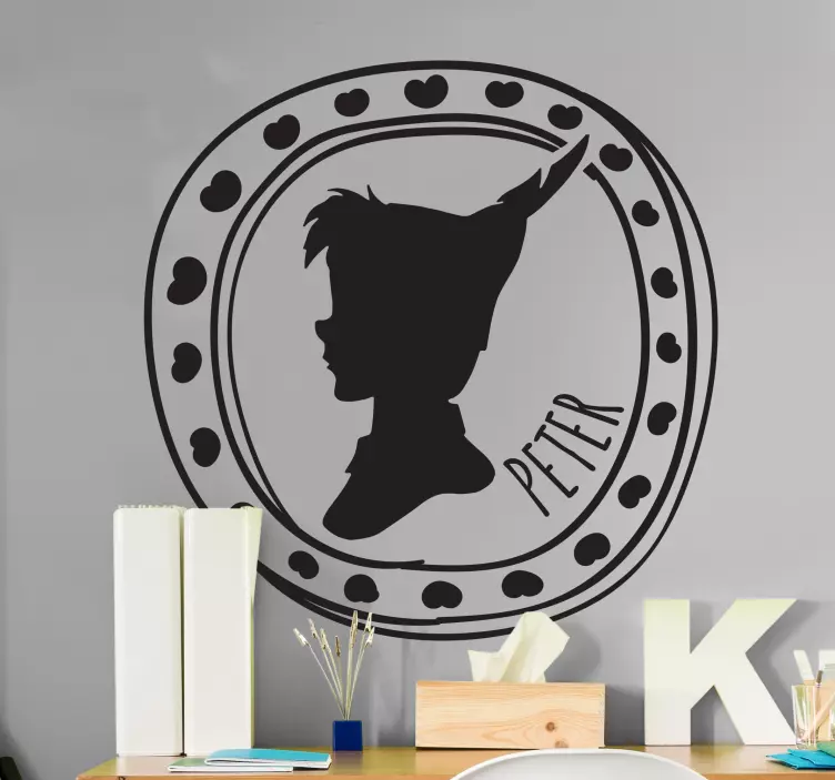 Sticker Bambini Silhouette Ritratto - TenStickers