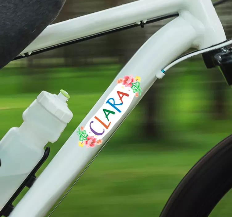 Adesivo per bici con nome personalizzato - TenStickers