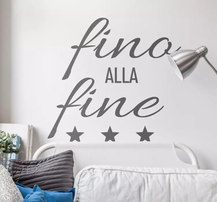 Sticker calcio fino alla fine adesivo sportivo - TenStickers
