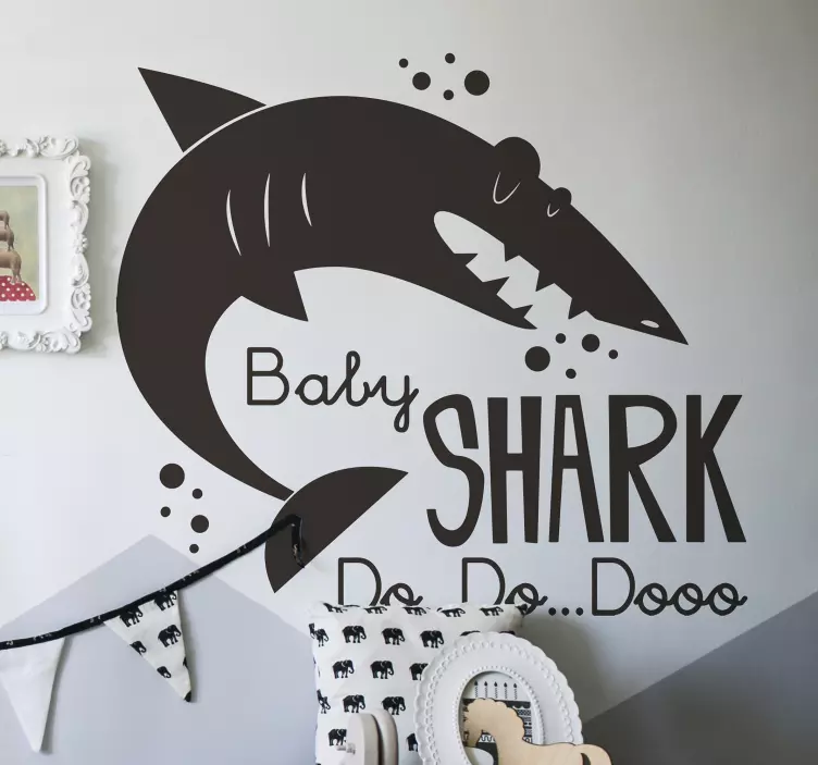 Sticker cameretta Baby Shark do do do - TenStickers