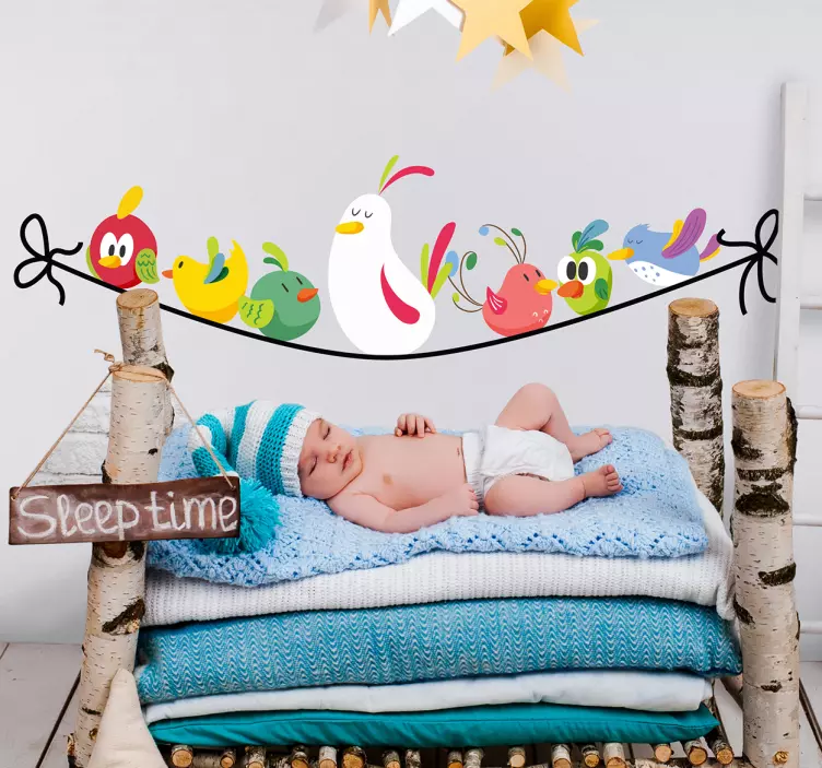 Sticker cameretta cuccioli simpatici - TenStickers