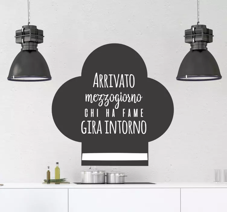 Adesivo murale cucina Amo la cucina italiana - TenStickers