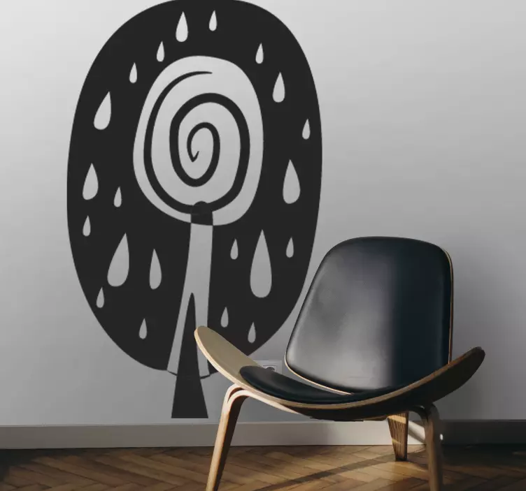 Sticker decorativo albero africano - TenStickers