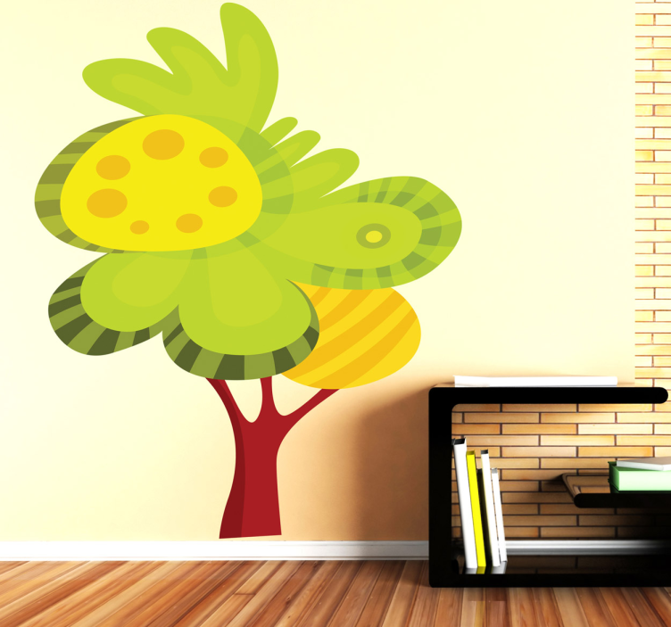 Sticker decorativo albero autunnale - TenStickers