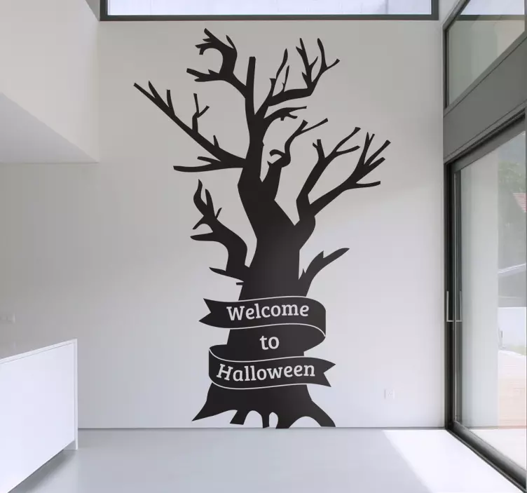 Sticker decorativo albero Halloween - TenStickers