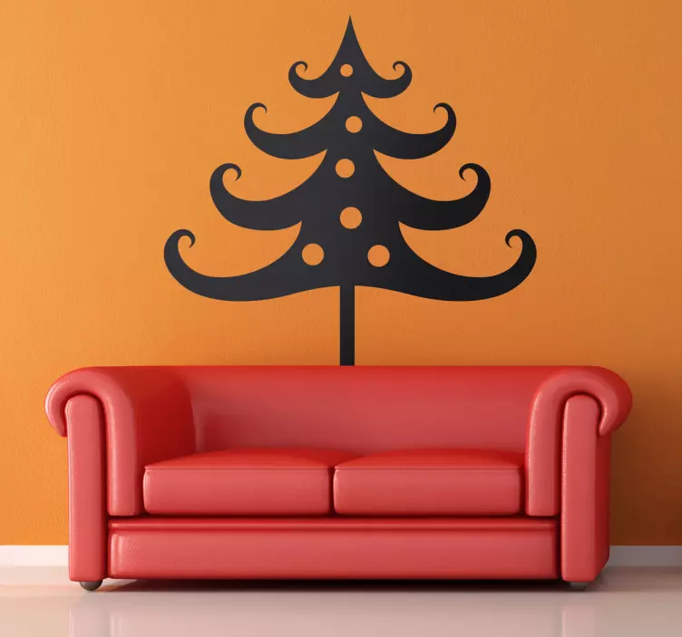 Sticker decorativo albero natalizio - TenStickers