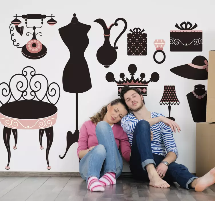 Sticker decorativo articoli vintage - TenStickers