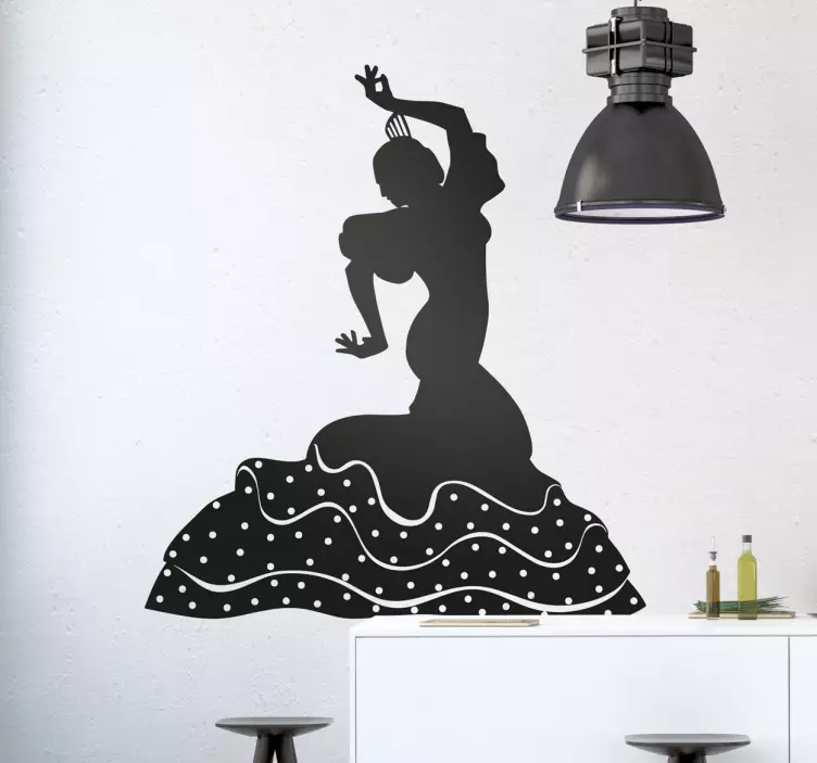 Sticker decorativo ballerina di Siviglia - TenStickers