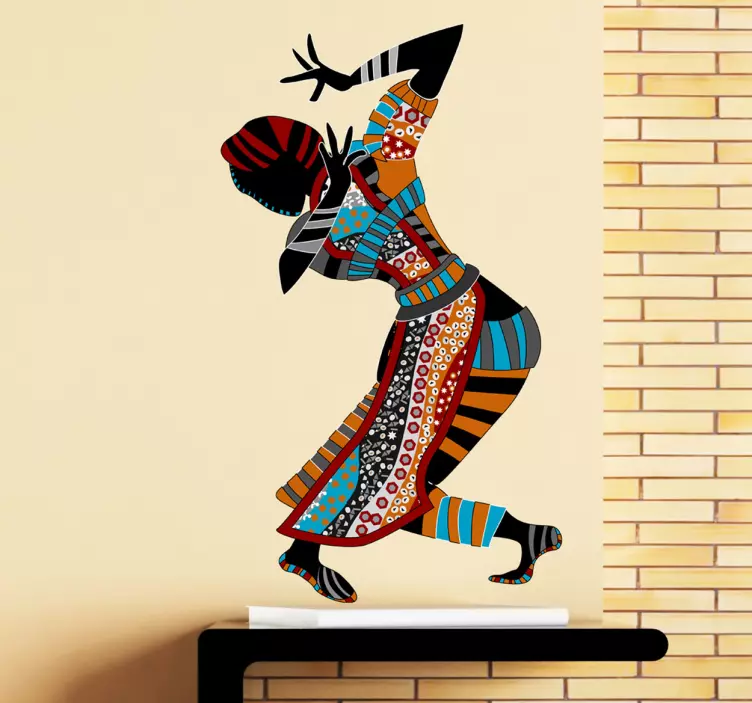 Sticker decorativo ballerina esotica - TenStickers