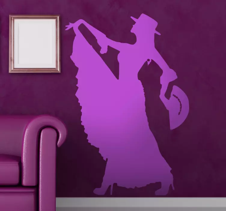 Sticker decorativo ballerina flamenco - TenStickers