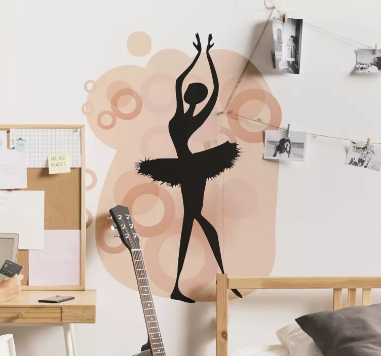 Sticker decorativo ballerina sulle punte - TenStickers