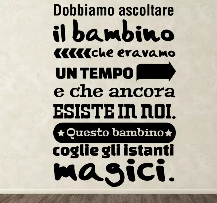 Sticker decorativo bambino Paulo Coelho - TenStickers