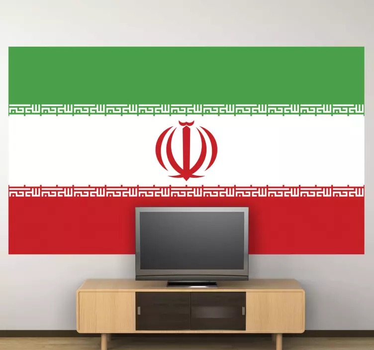 Sticker decorativo bandiera Iran - TenStickers