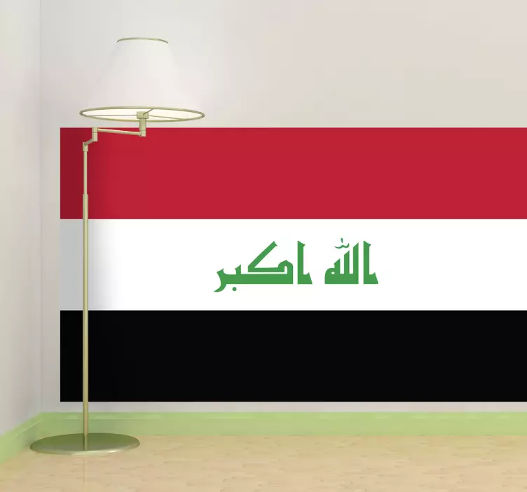 Sticker decorativo bandiera Iraq - TenStickers