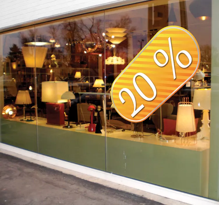 Sticker personalizzato ovale giallo - TenStickers