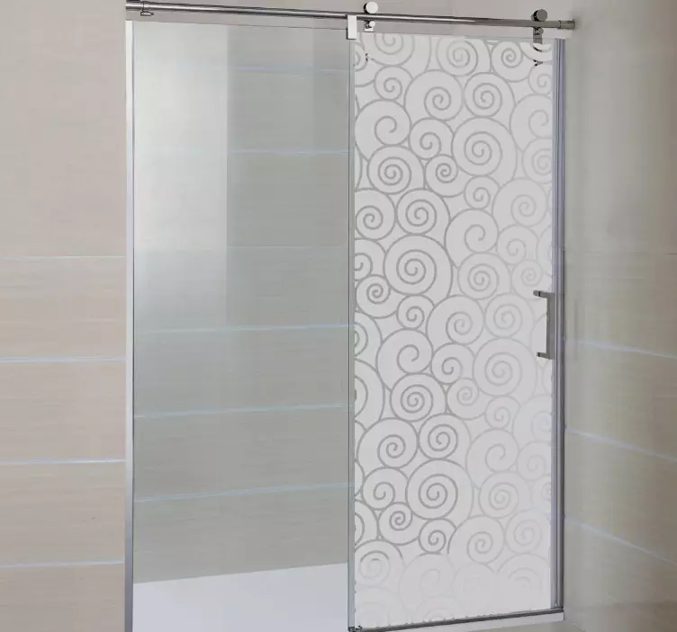 Adesivo box doccia chiocciole - TenStickers