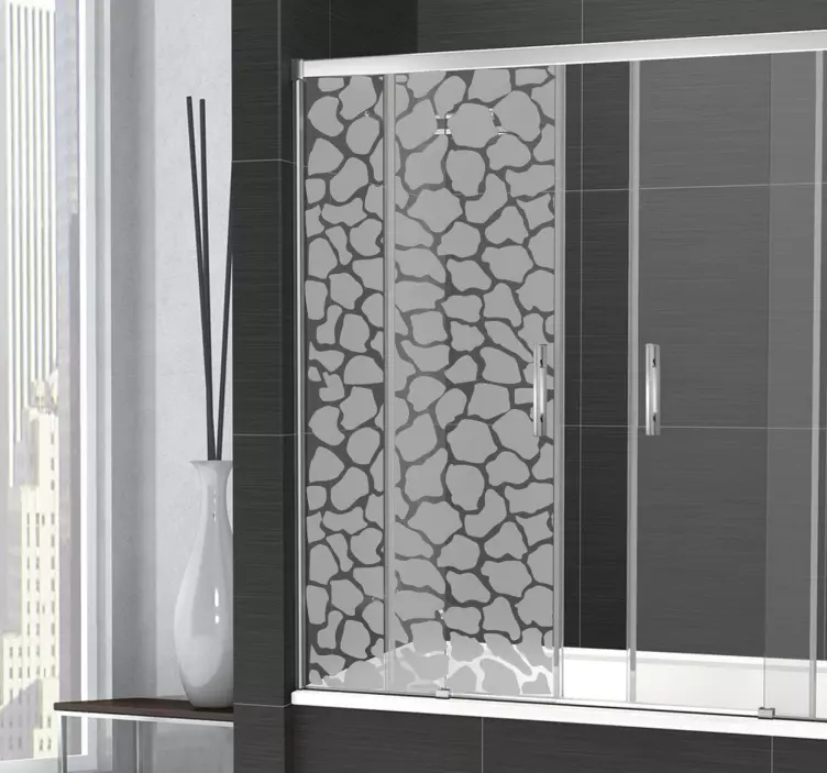 Adesivo box doccia giraffa - TenStickers