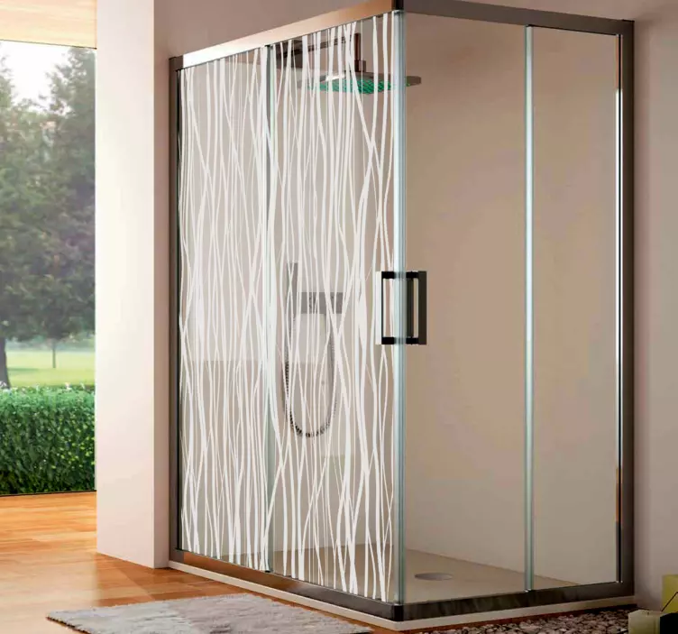 Adesivo box doccia rami - TenStickers