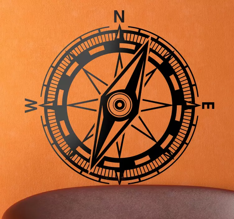 Sticker decorativo bussola - TenStickers