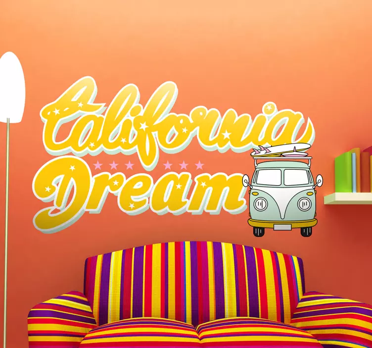 Sticker decorativo California Dream - TenStickers