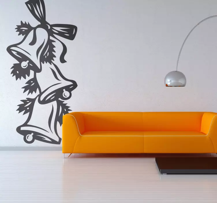 Sticker decorativo campanelle natale - TenStickers