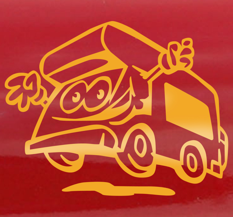 Adesivo camper felice - TenStickers