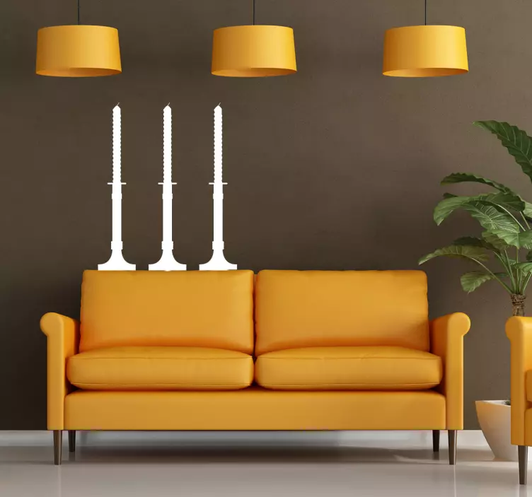Sticker decorativo candela - TenStickers