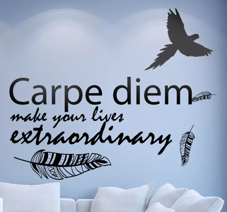 Sticker decorativo Carpe Diem - TenStickers